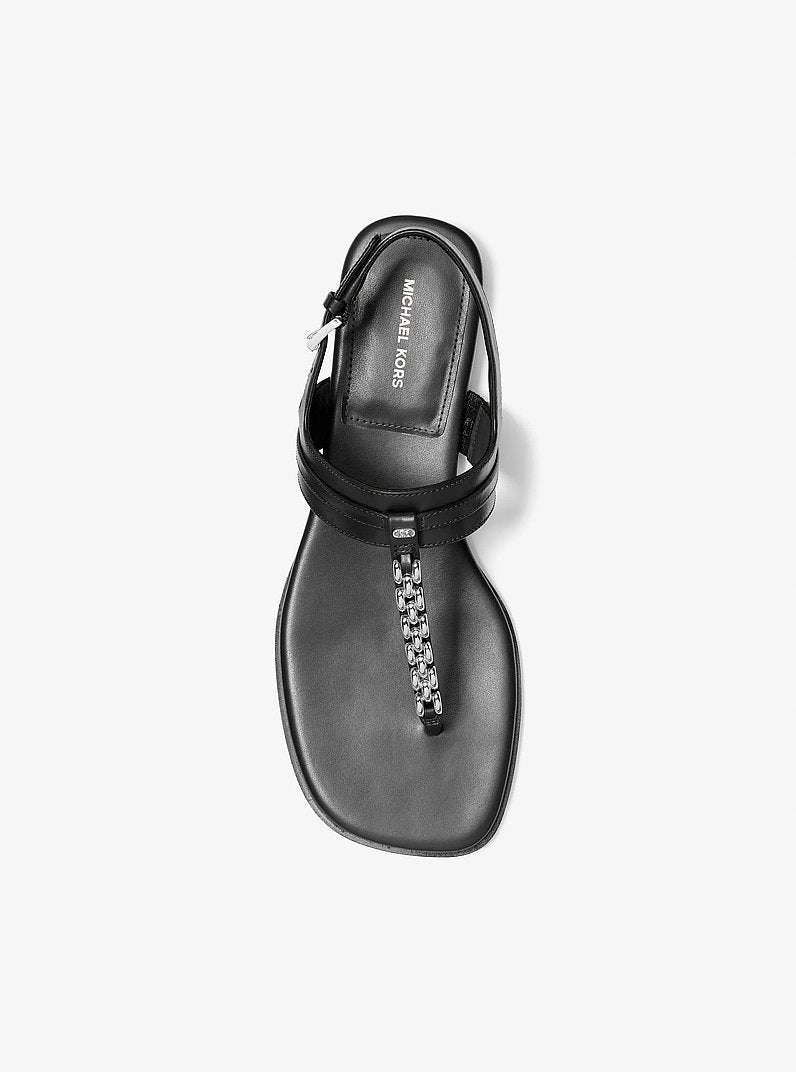 Marcia Embellished Leather Sandal
