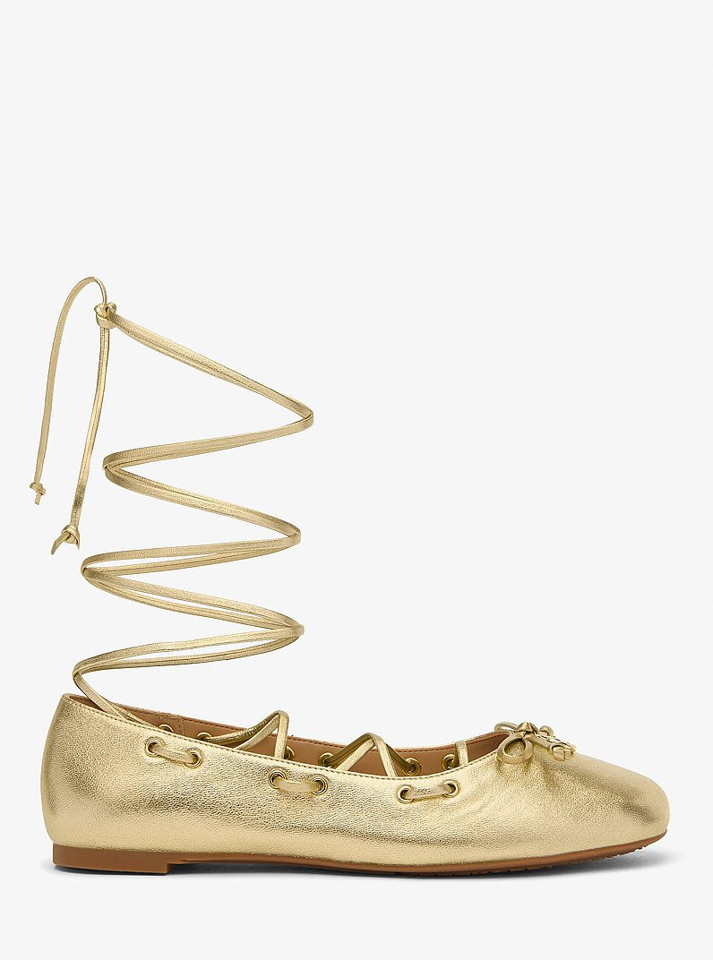 Shae Flex Metallic Leather Ballet Flat