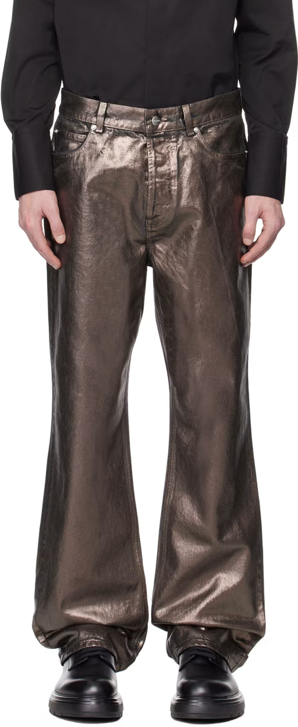 Ferragamo Brown Five-Pocket Jeans