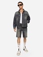Dolce e gabbana Blue Jacket with Distressed Effect in Denim Man