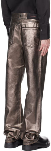 Ferragamo Brown Five-Pocket Jeans