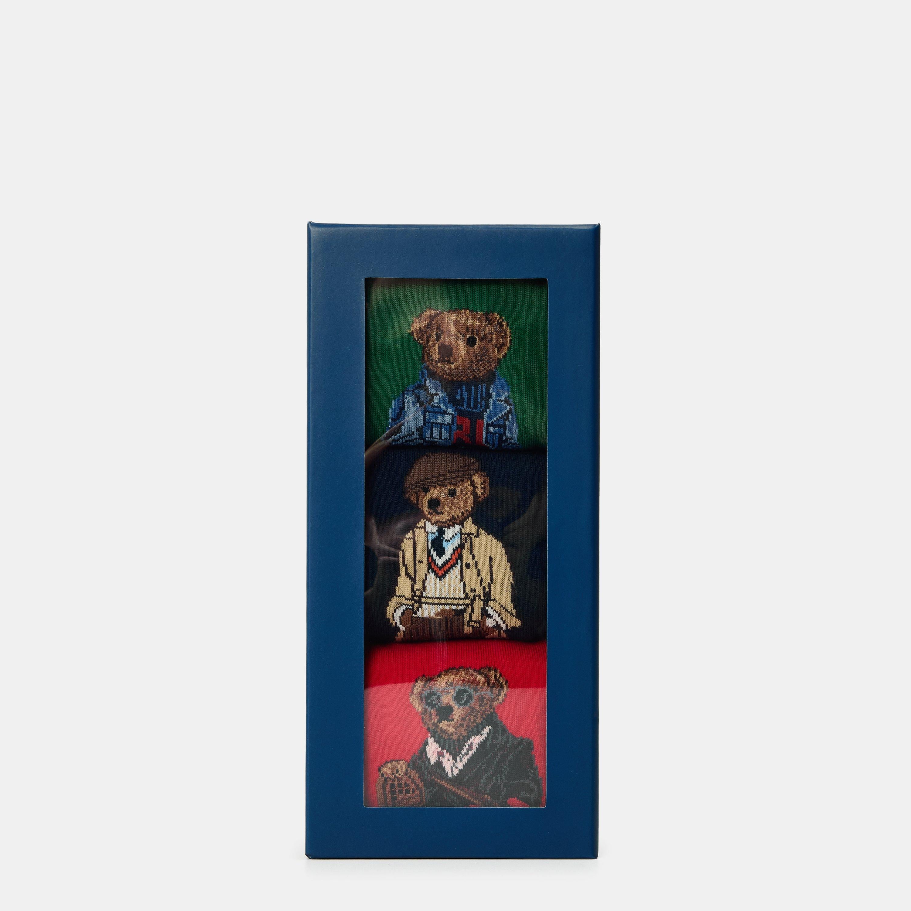 Men's Bear Pack Gift Box Crew Socks