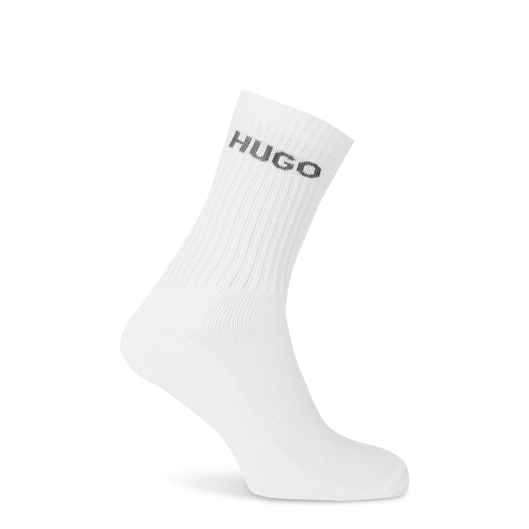 Men's Ribbed Logo 6-Pack Crew Socks