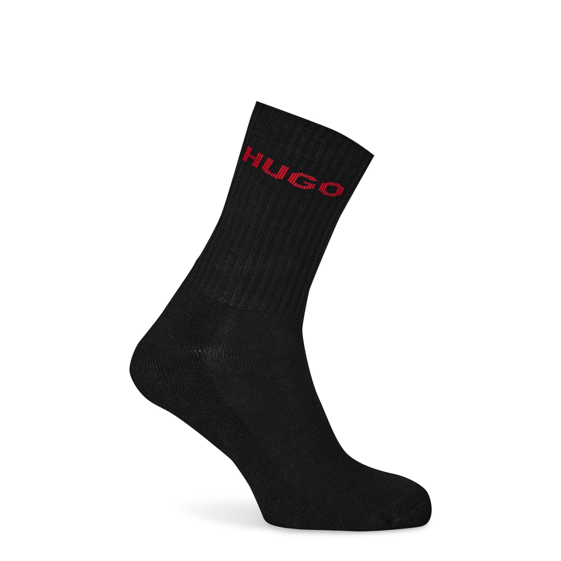 Men's Ribbed Logo 6-Pack Crew Socks
