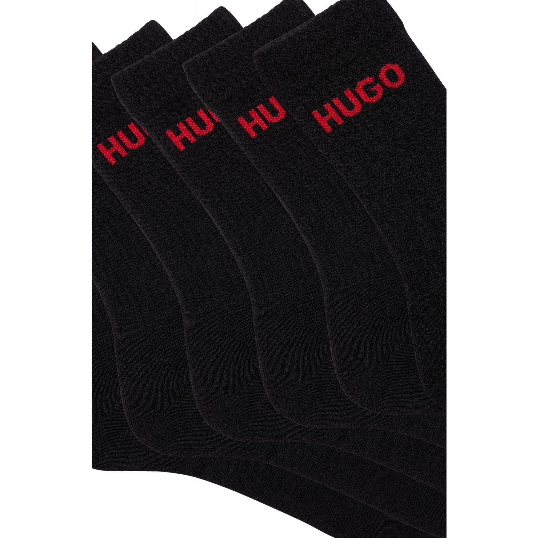 Men's Ribbed Logo 6-Pack Crew Socks