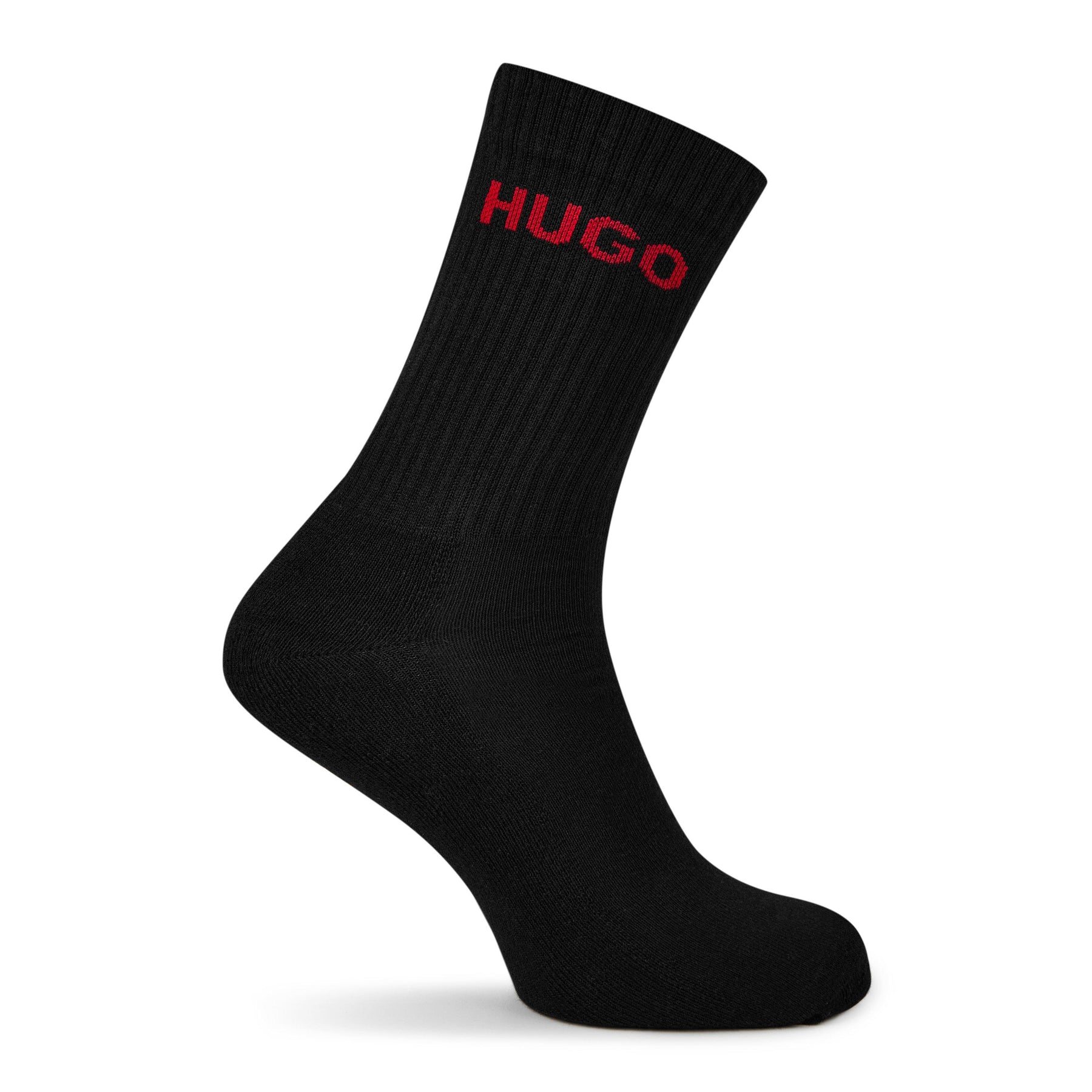 Men's Ribbed Logo 6-Pack Crew Socks