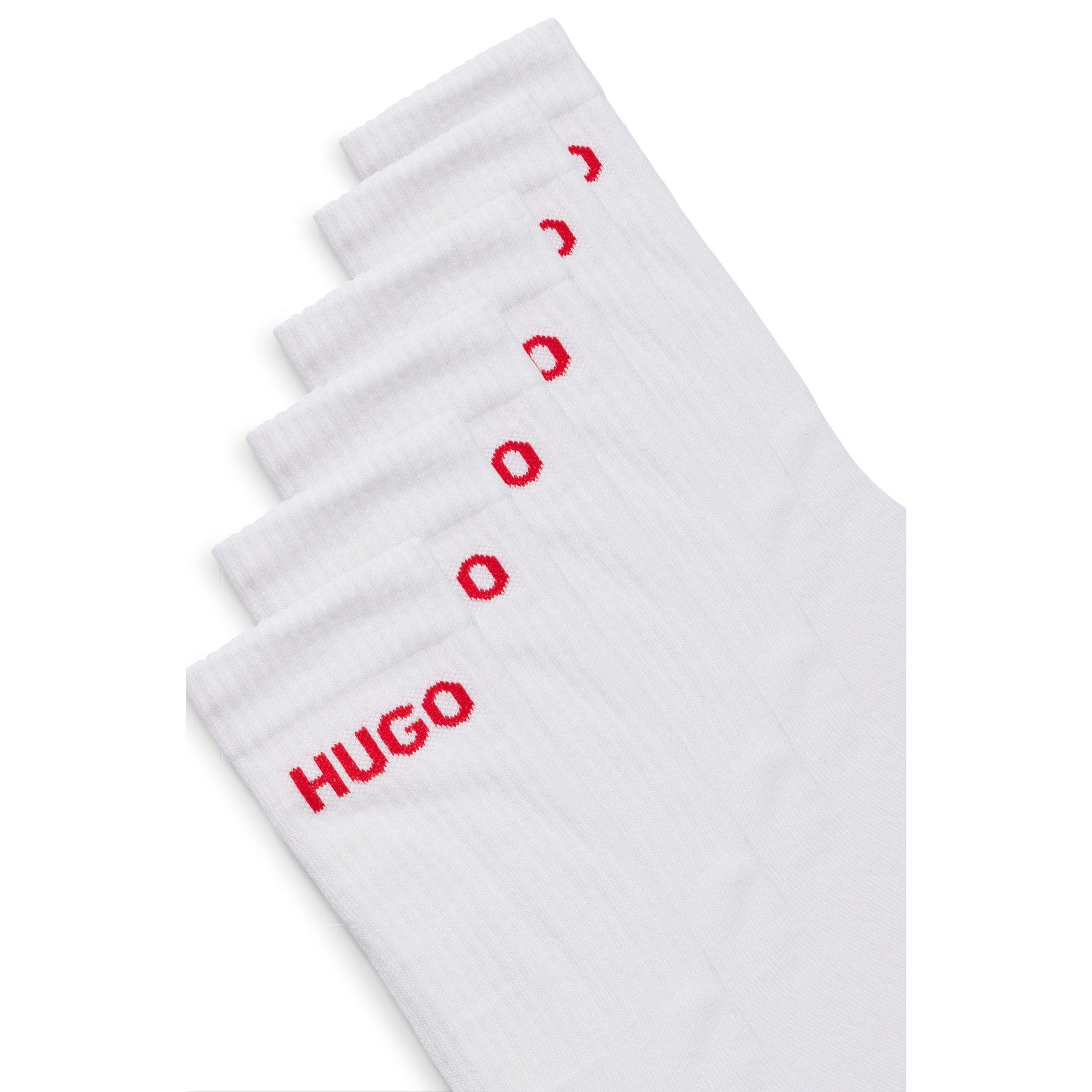 Men's Ribbed Logo 6-Pack Crew Socks