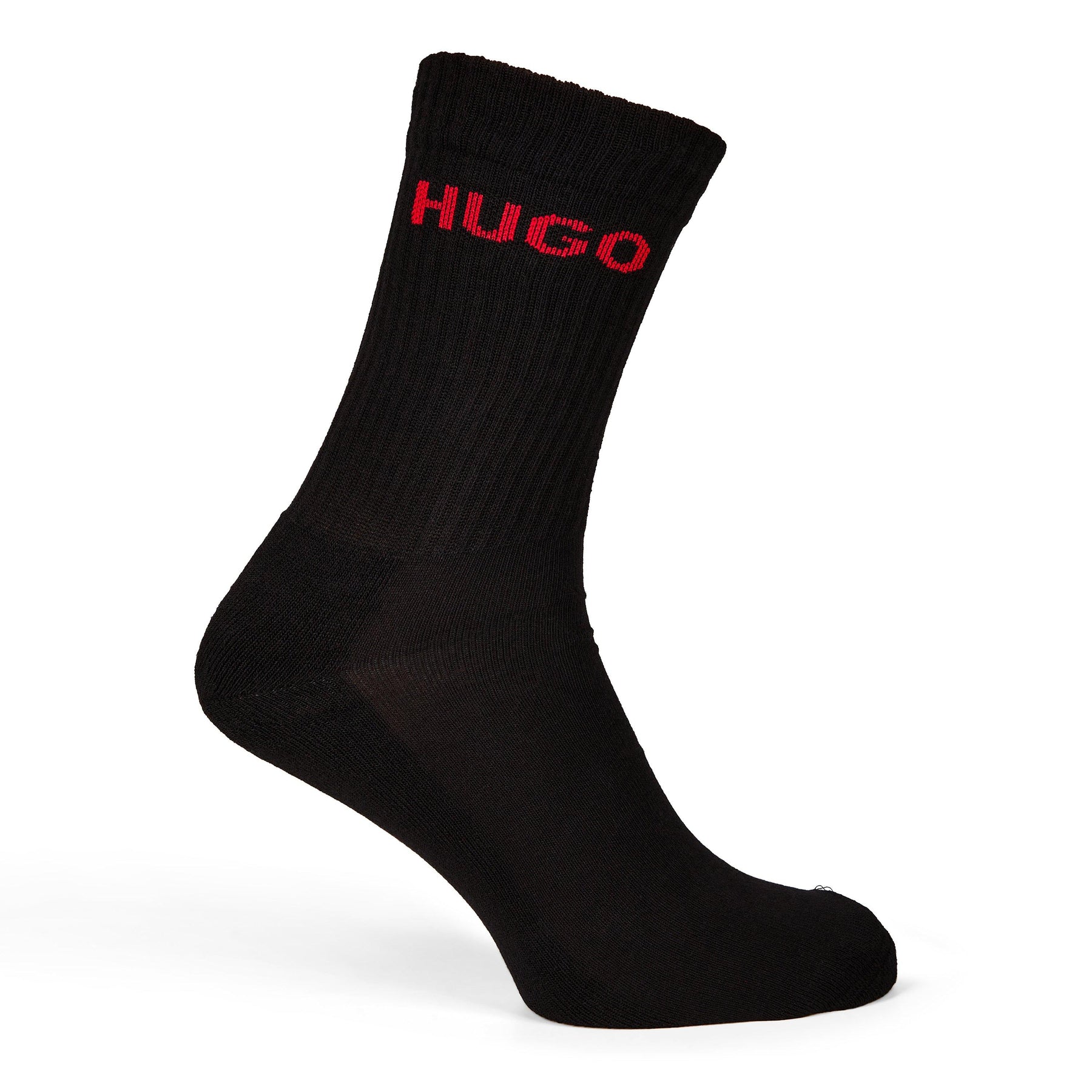 Men's Ribbed Logo 6-Pack Crew Socks
