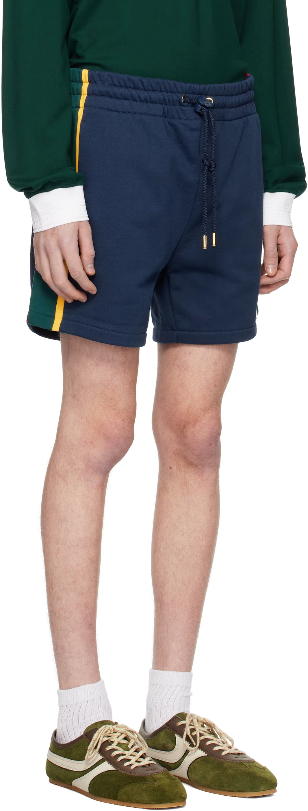 Navy Colourblock Shorts
