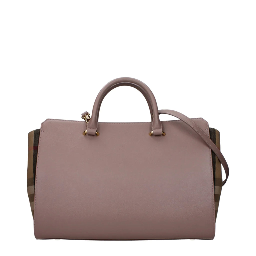 Burberry Leather Weekender Top Handle Shoulder Bag