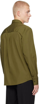 Ferragamo Khaki Long Sleeved Shirt