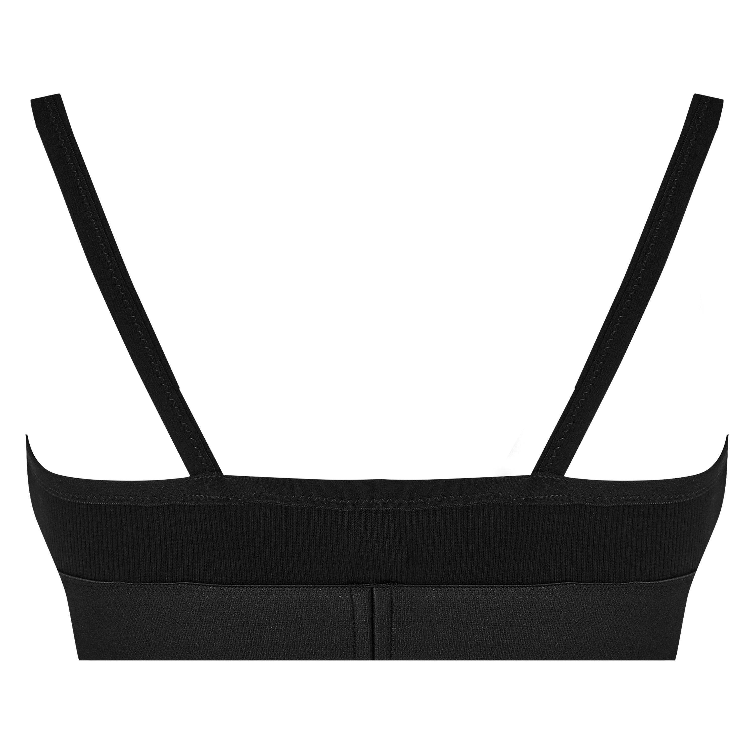 Helvetica Logo Basic Rib Bra, Iconic Design