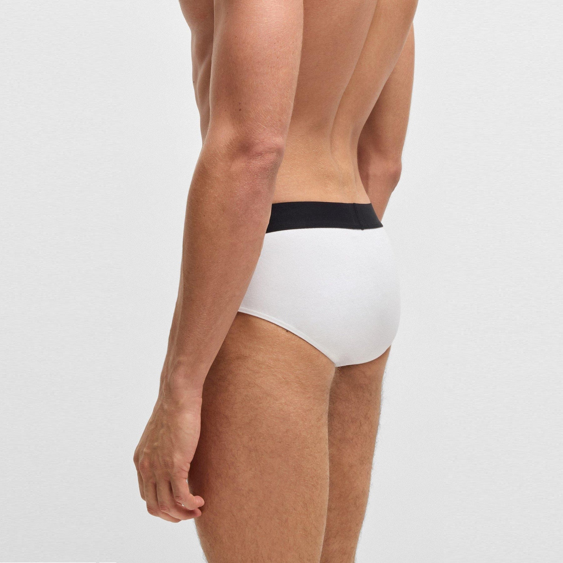 Three-pack of logo-waistband briefs