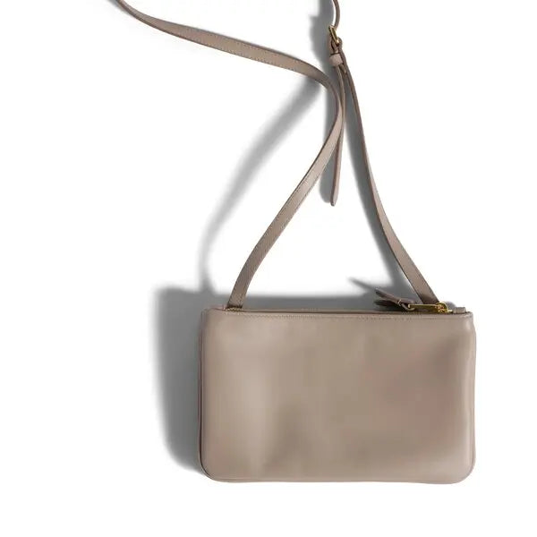 Miu Miu leather pouch with embossed logo