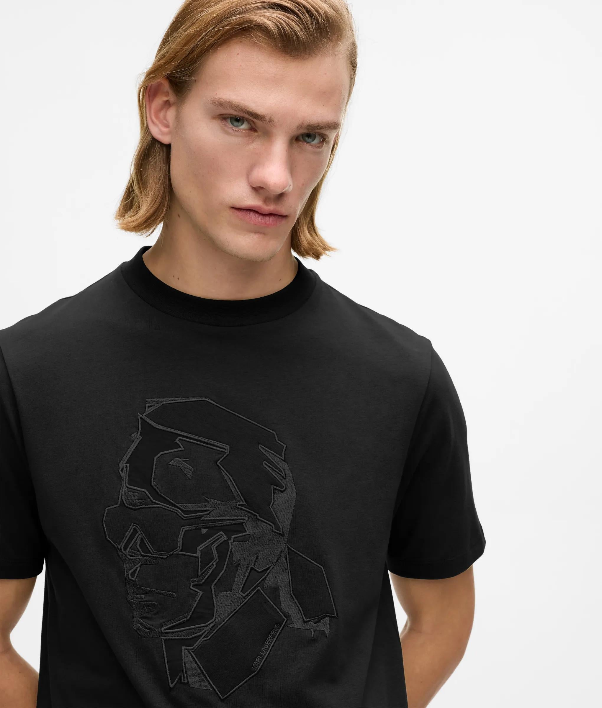 Tonal Karl print T-shirt