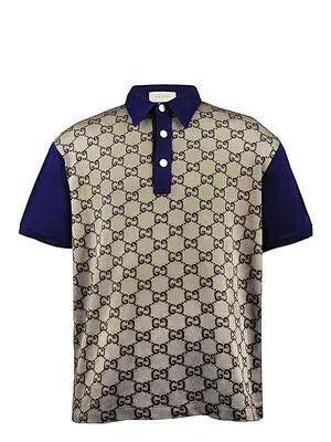 GG Maxi silk & cotton polo shirt -