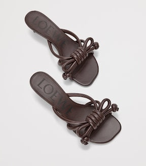 Leather Flamenco Knot Mules