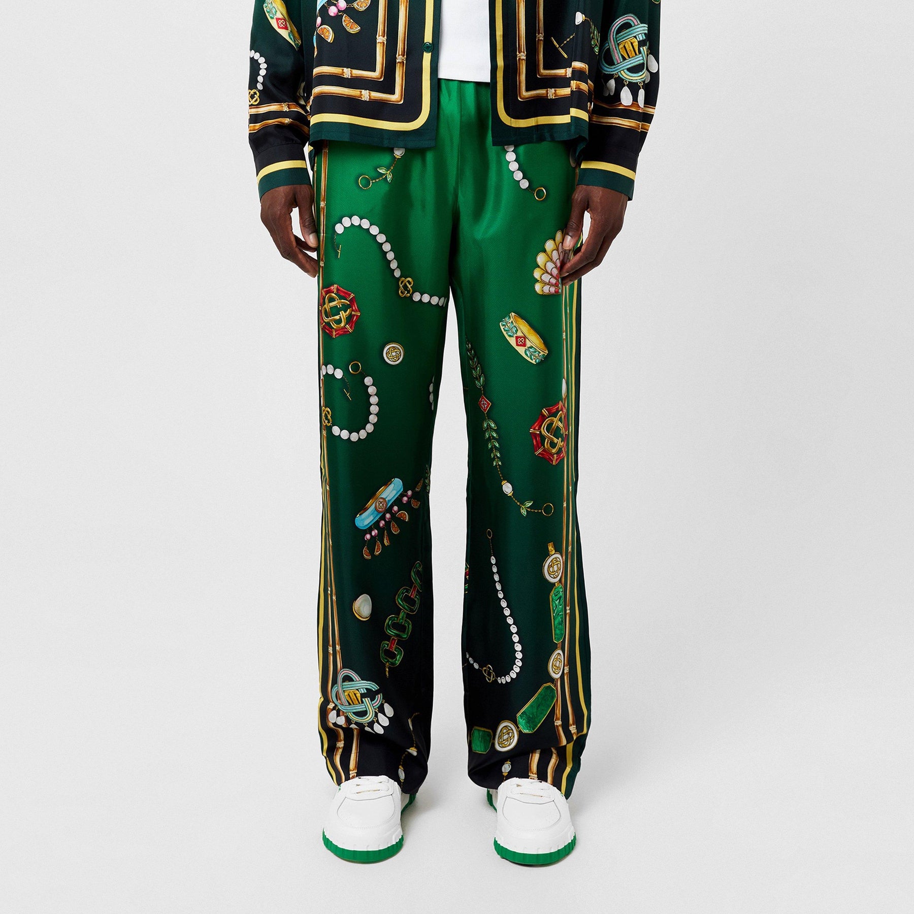 La Boite A Bijoux Silk Trousers