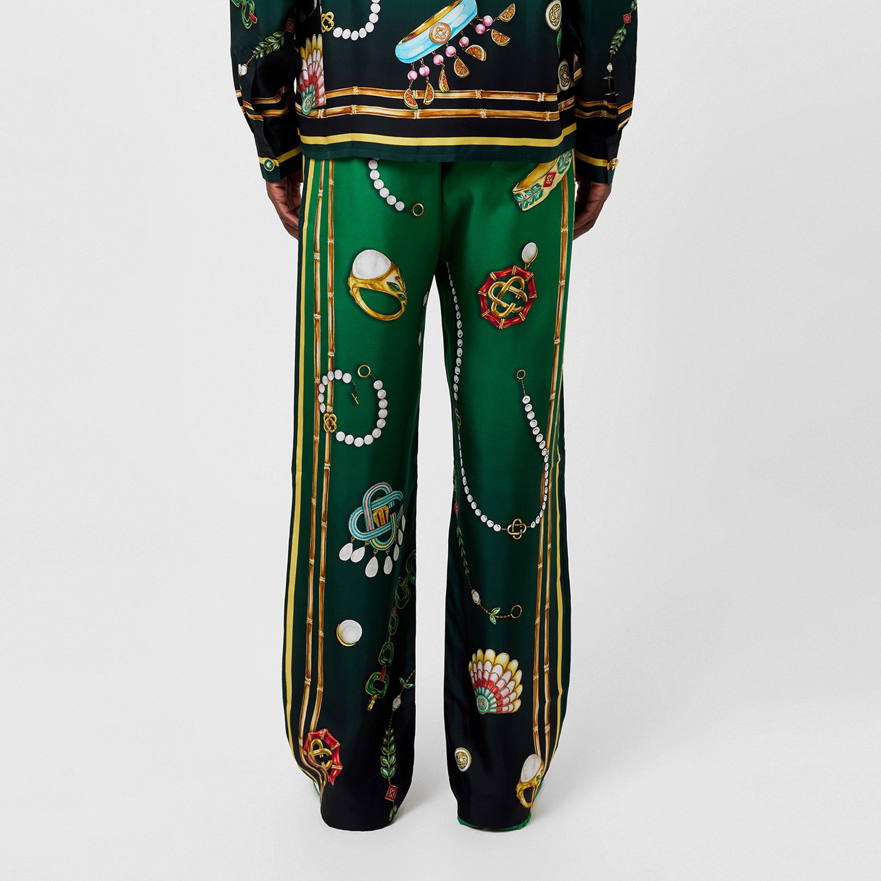 Men's La Boite A Bijoux Silk Pyjama Trousers