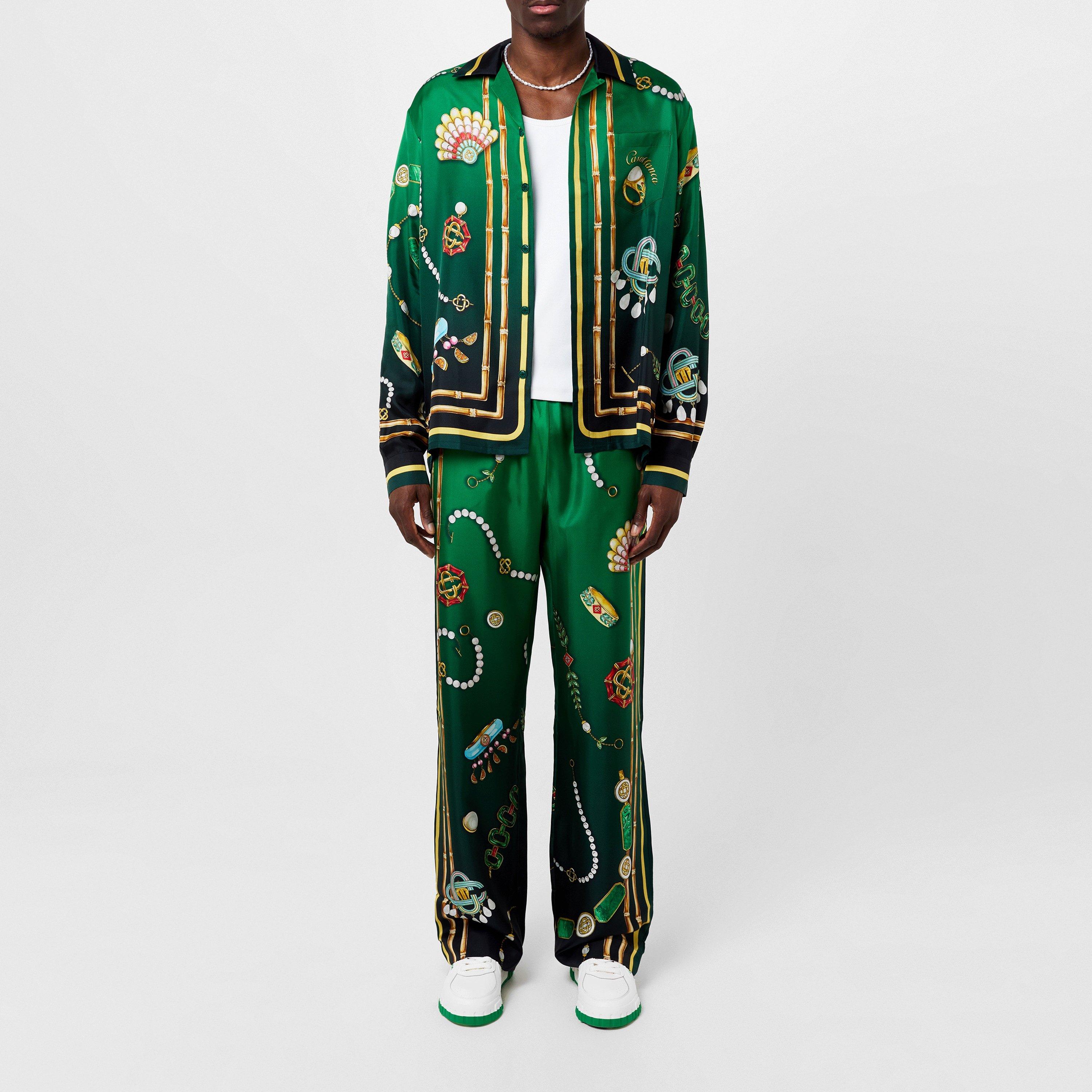 Men's La Boite A Bijoux Silk Pyjama Trousers