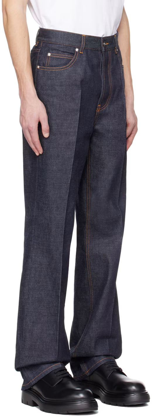 Ferragamo Indigo Five-Pocket Jeans