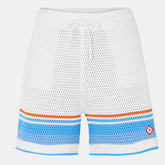 Striped Crochet Shorts