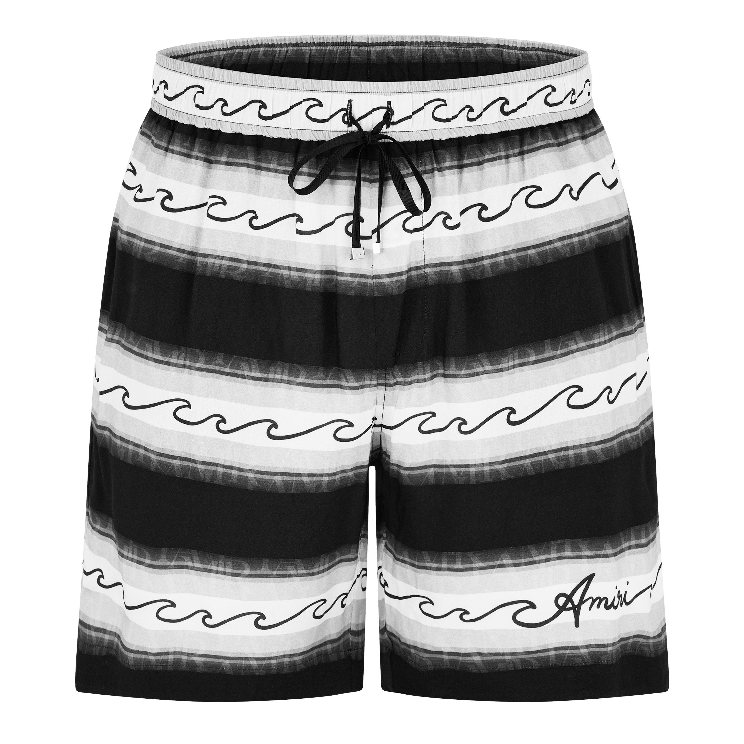 Men's Wave Baja Stripe Woven Tracksuit Shorts