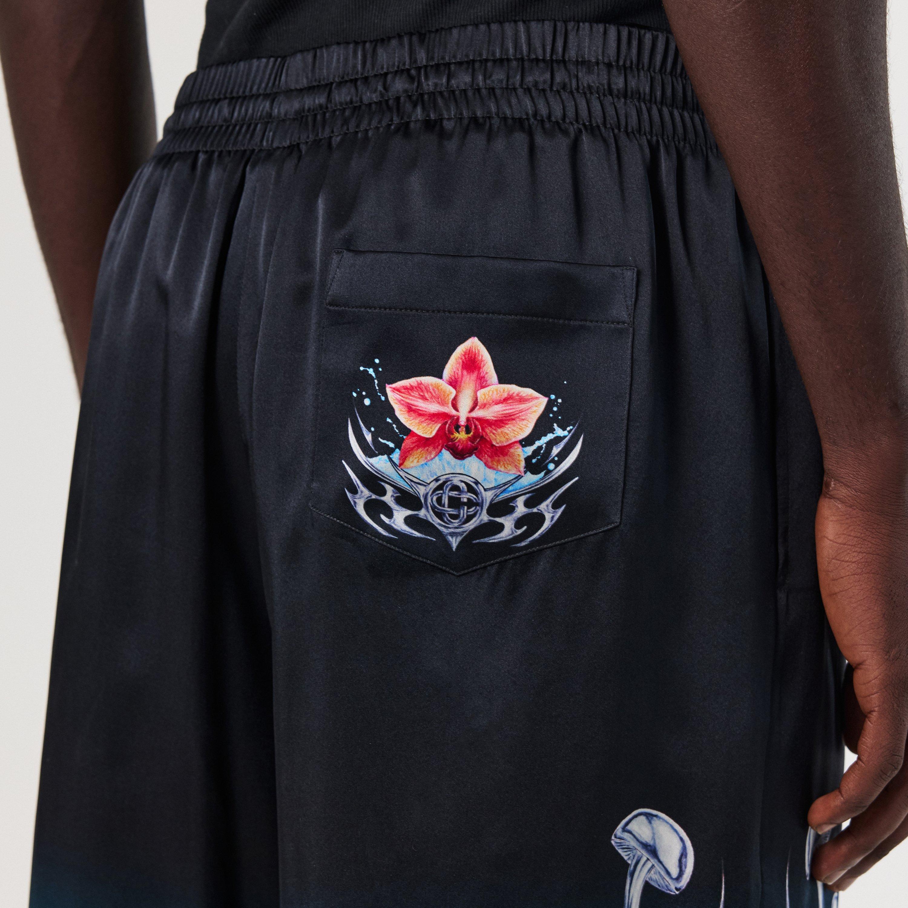 Blades Silk Relaxed Fit Woven Tracksuit Shorts