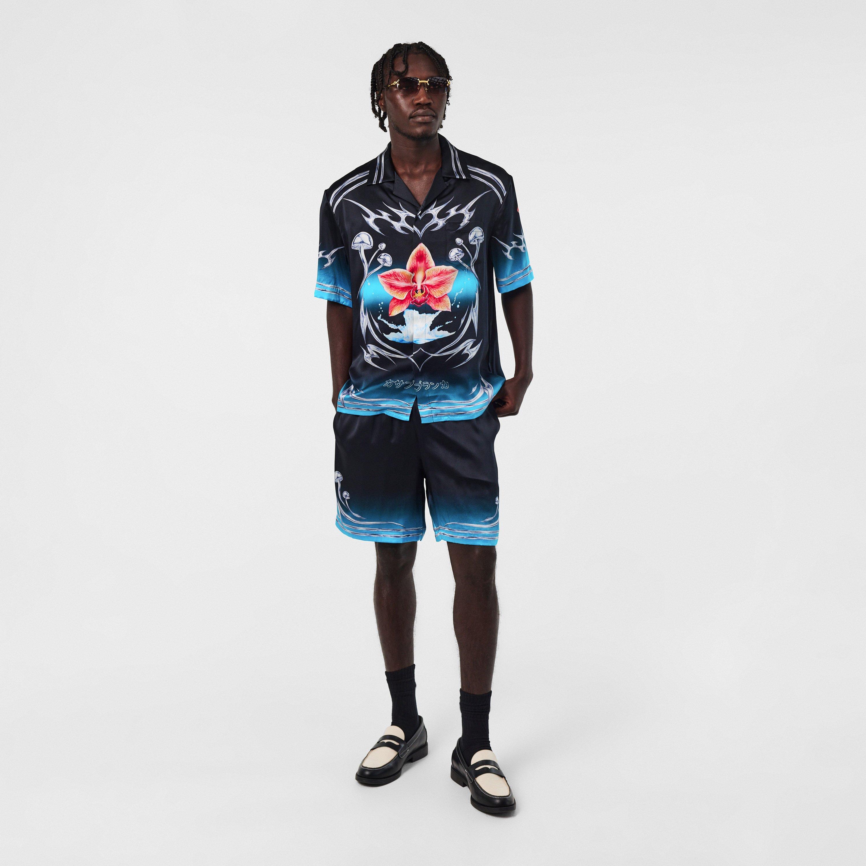 Blades Silk Relaxed Fit Woven Tracksuit Shorts