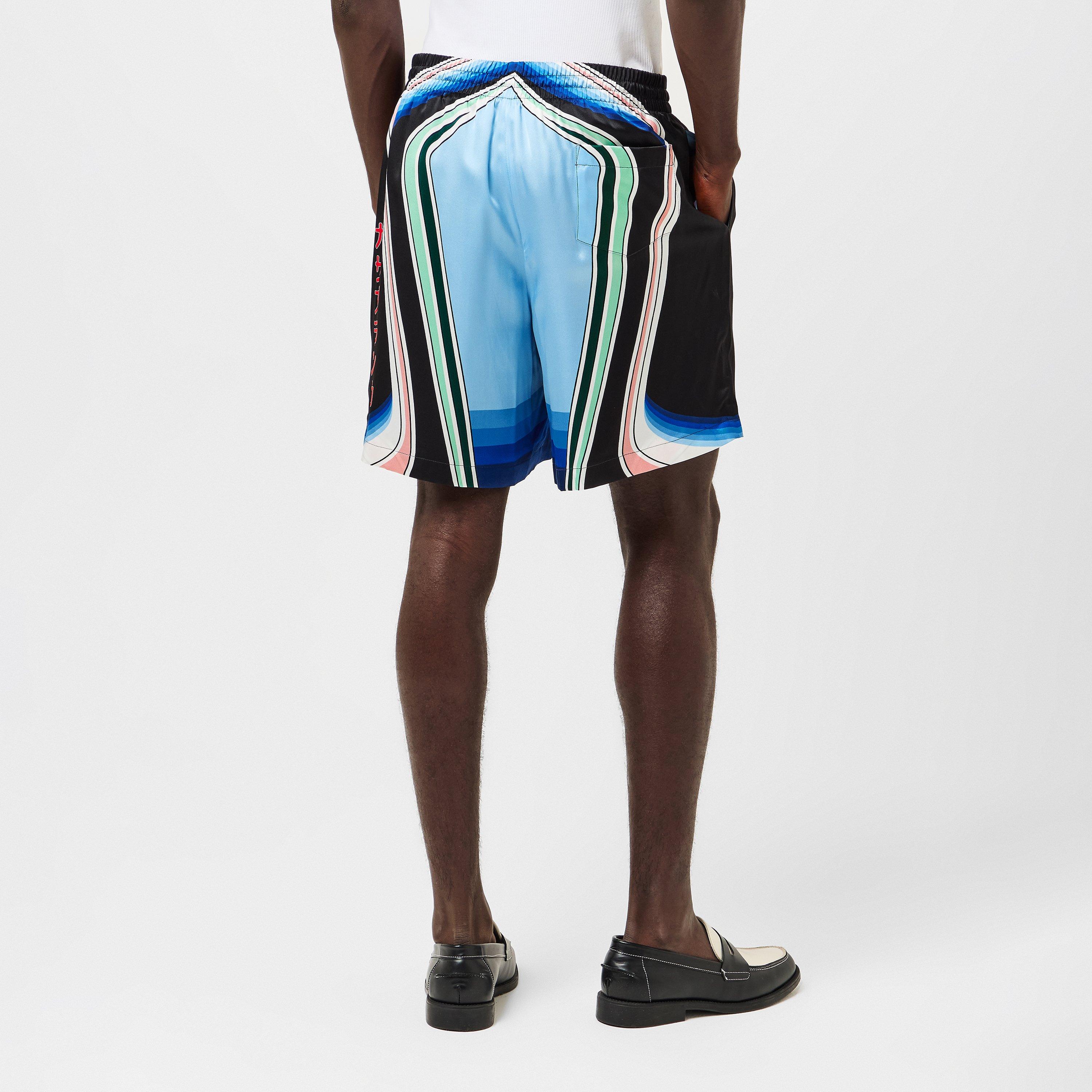 Pattern Woven Elasticated Tracksuit Shorts