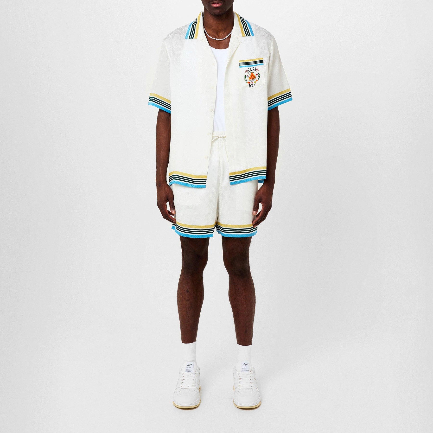 Casa Way Printed Silk Shorts