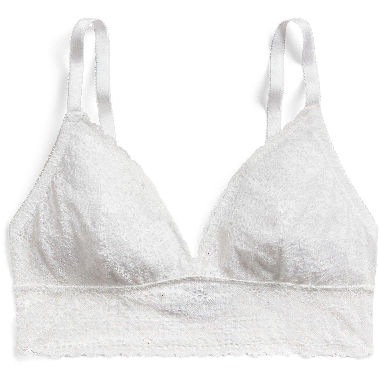 Women's Eyelet Wireless Triangle Bralette