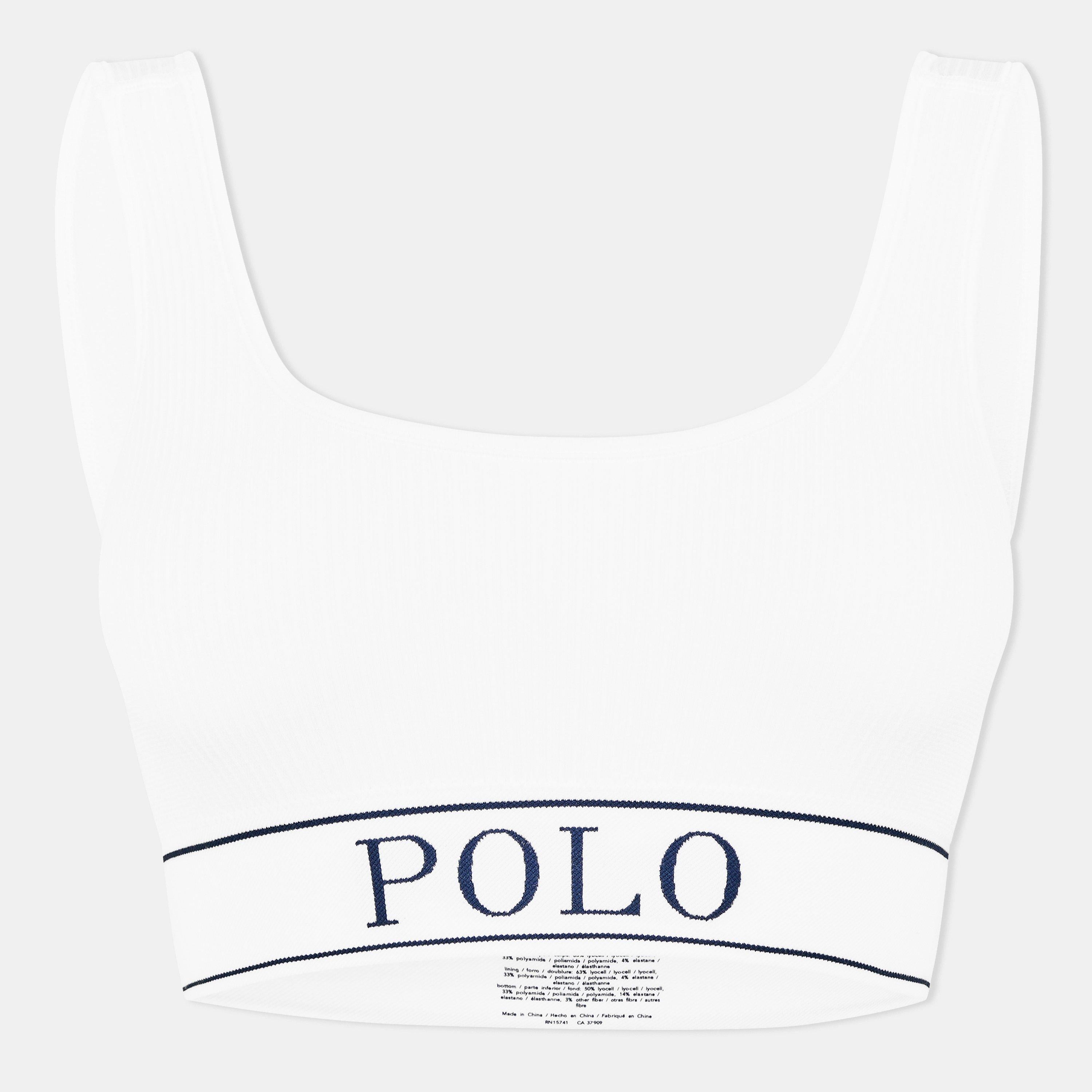 Womens Ribbed Scoop Bralette