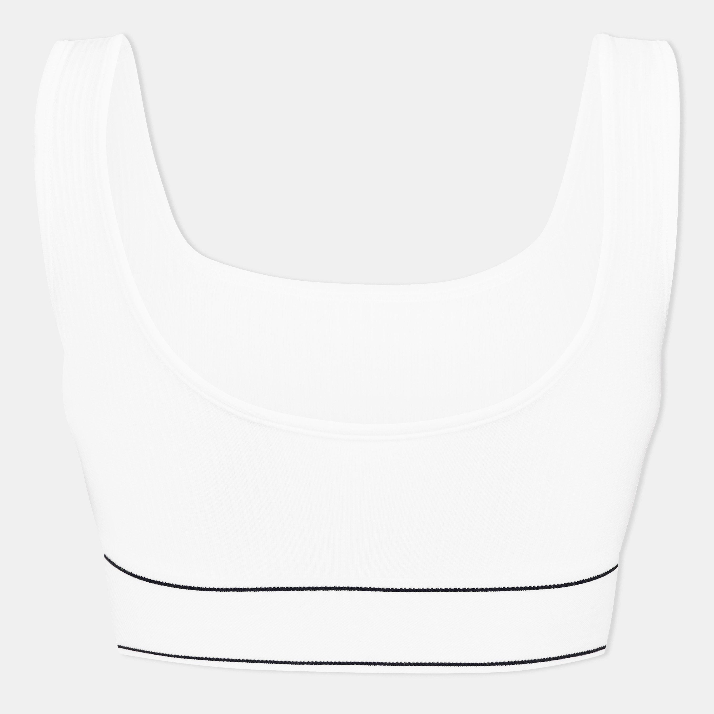 Womens Ribbed Scoop Bralette