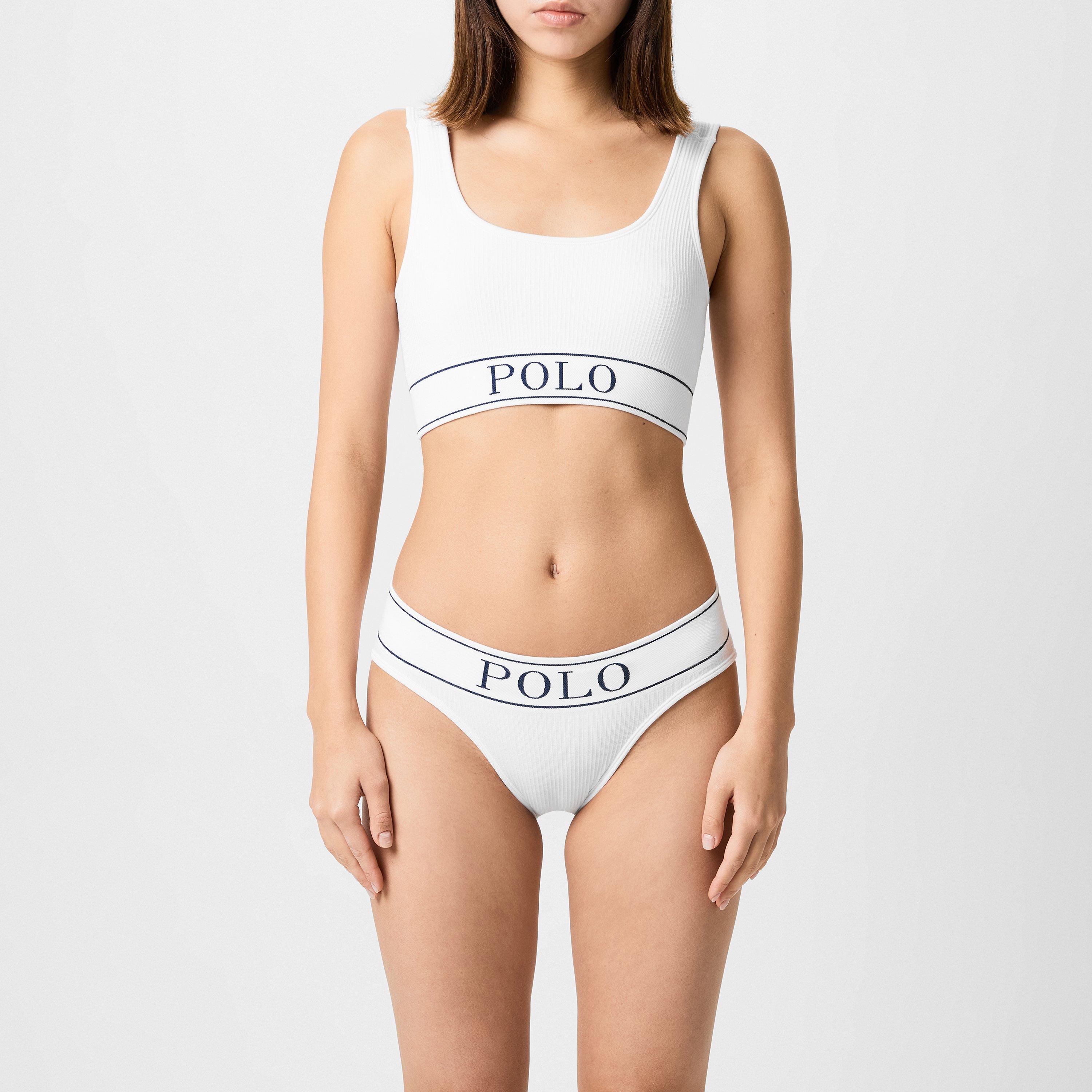Womens Ribbed Scoop Bralette