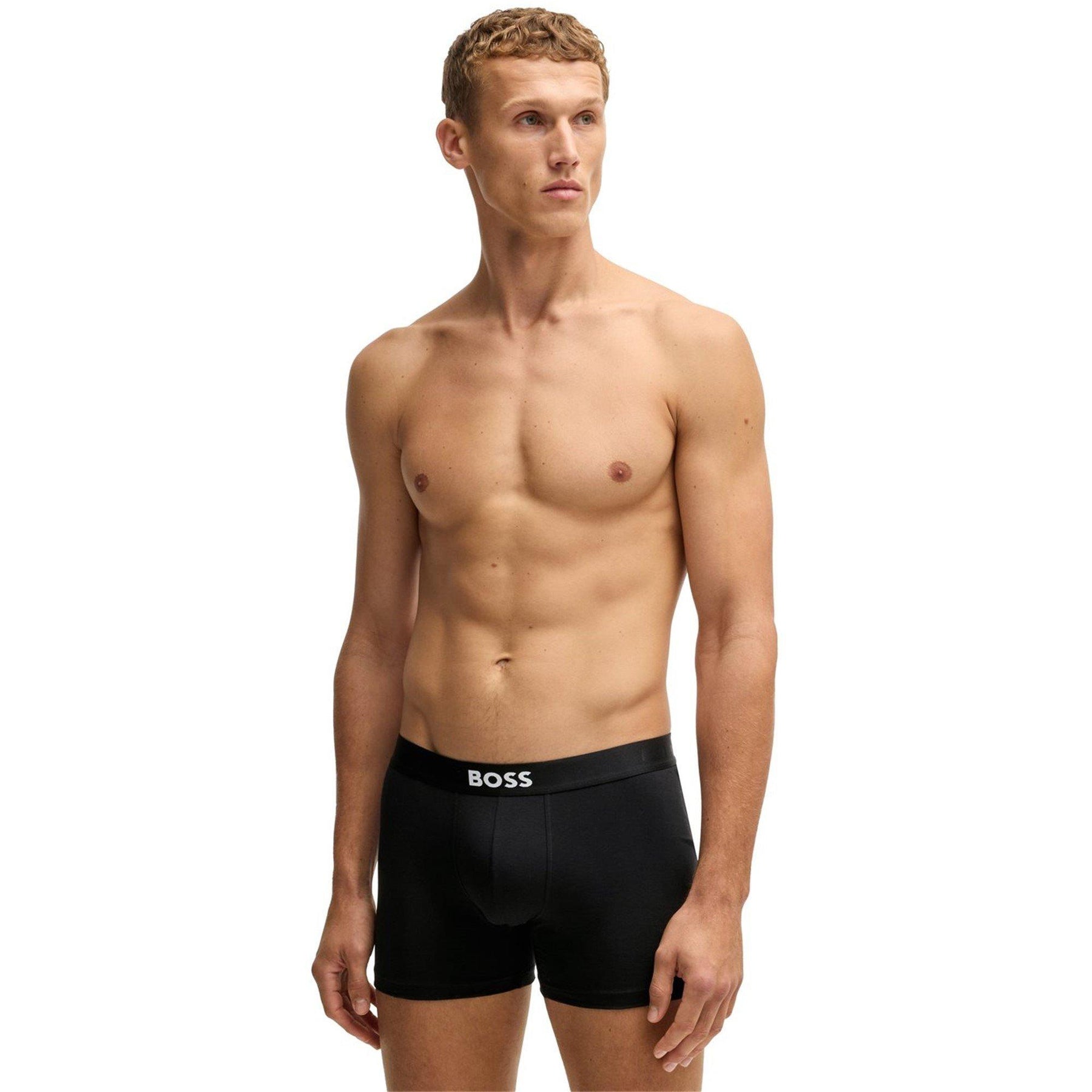 Three-pack of logo-waistband boxer briefs