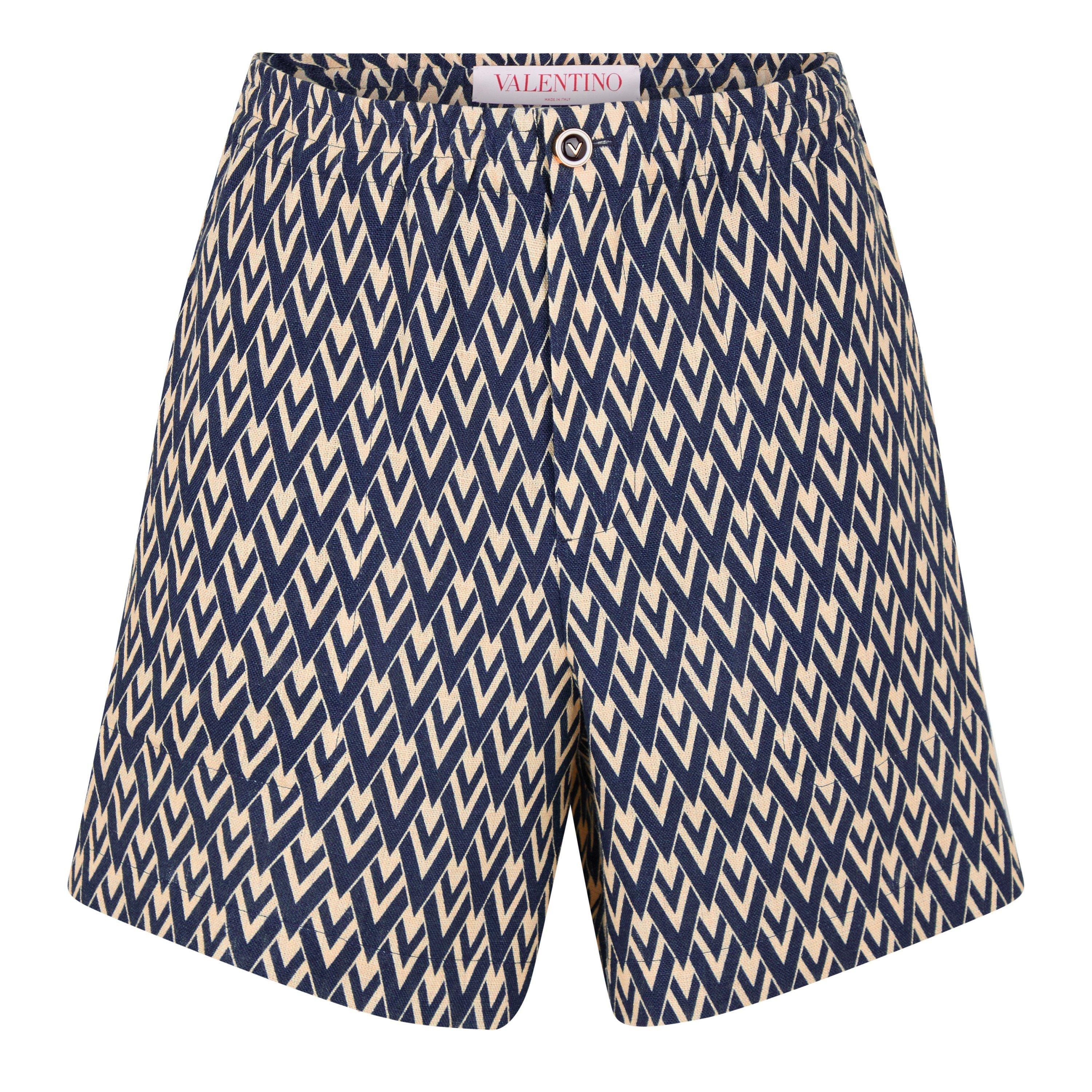 V Emblem Shorts