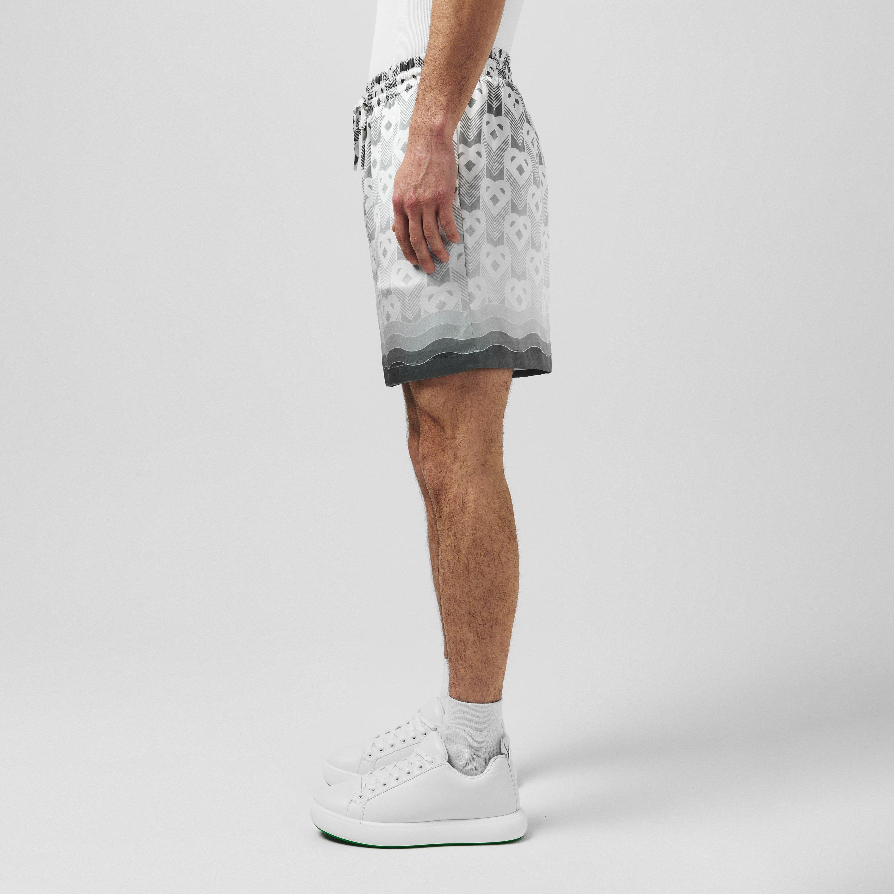 Monogram Silk Shorts