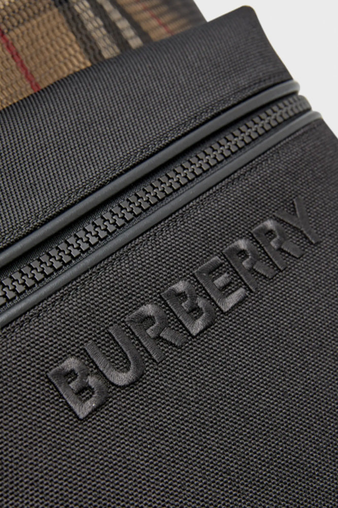 Burberry Mesh Checkered Backpack in Beige