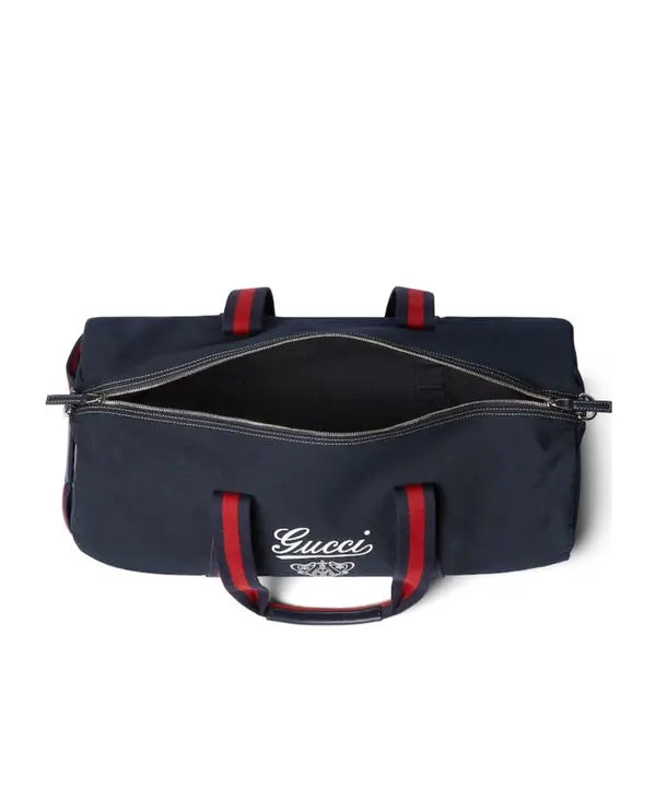 large printed canvas duffle bag