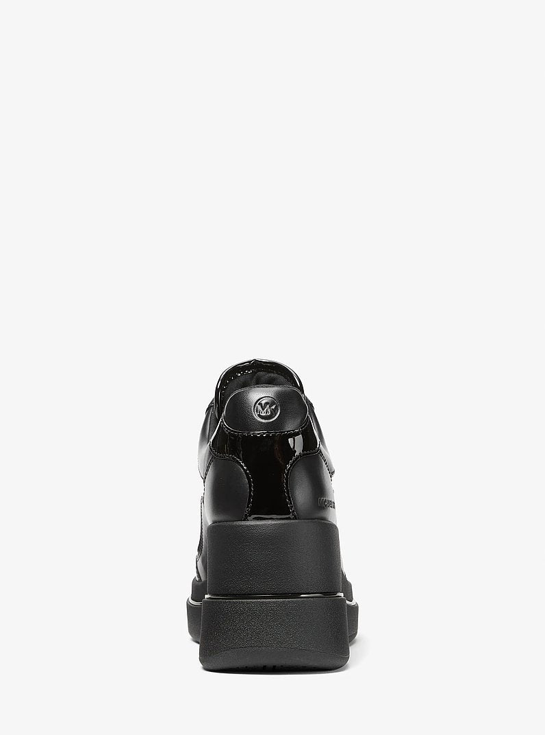 Emmy Leather and Mesh Wedge Trainer