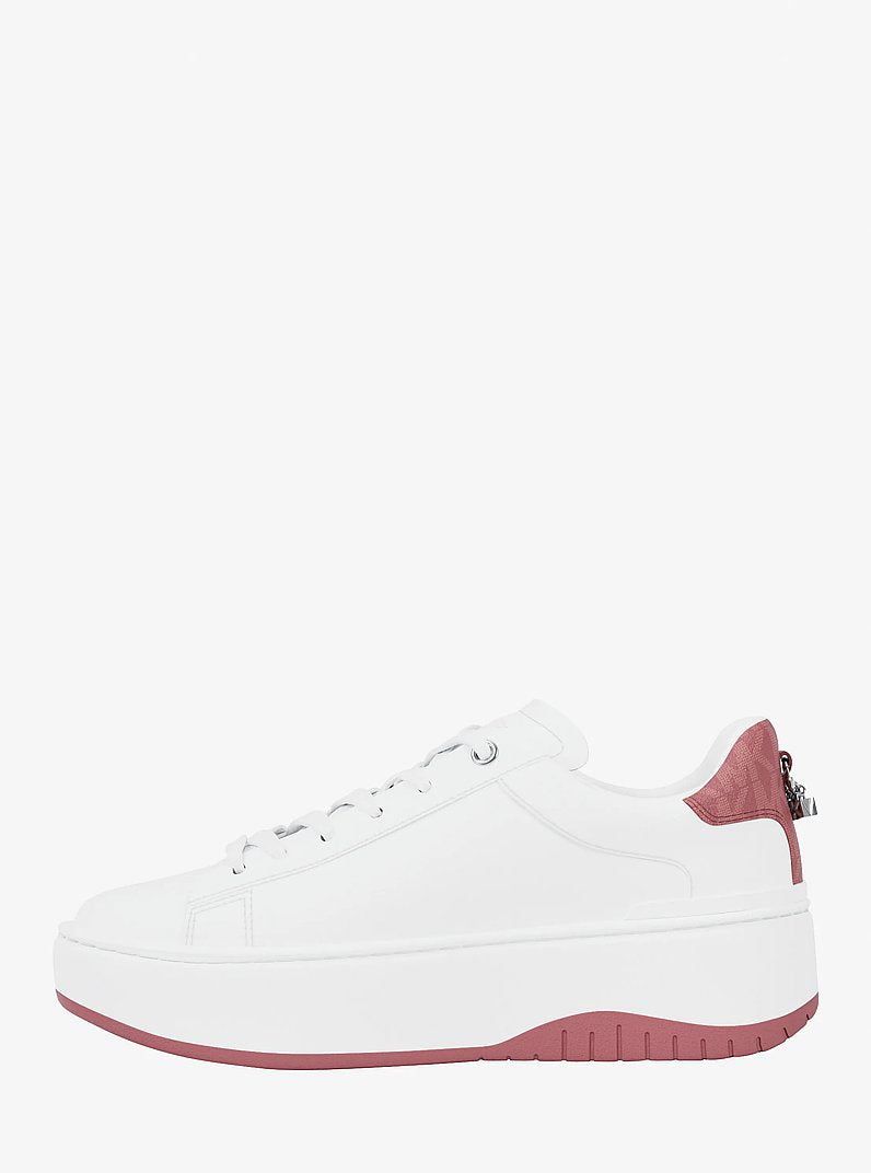 Dottie Embellished Leather Platform Sneaker