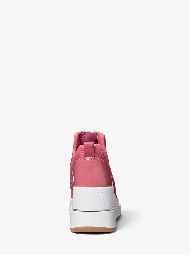 Emmy Mesh Zip-Up Wedge Trainer