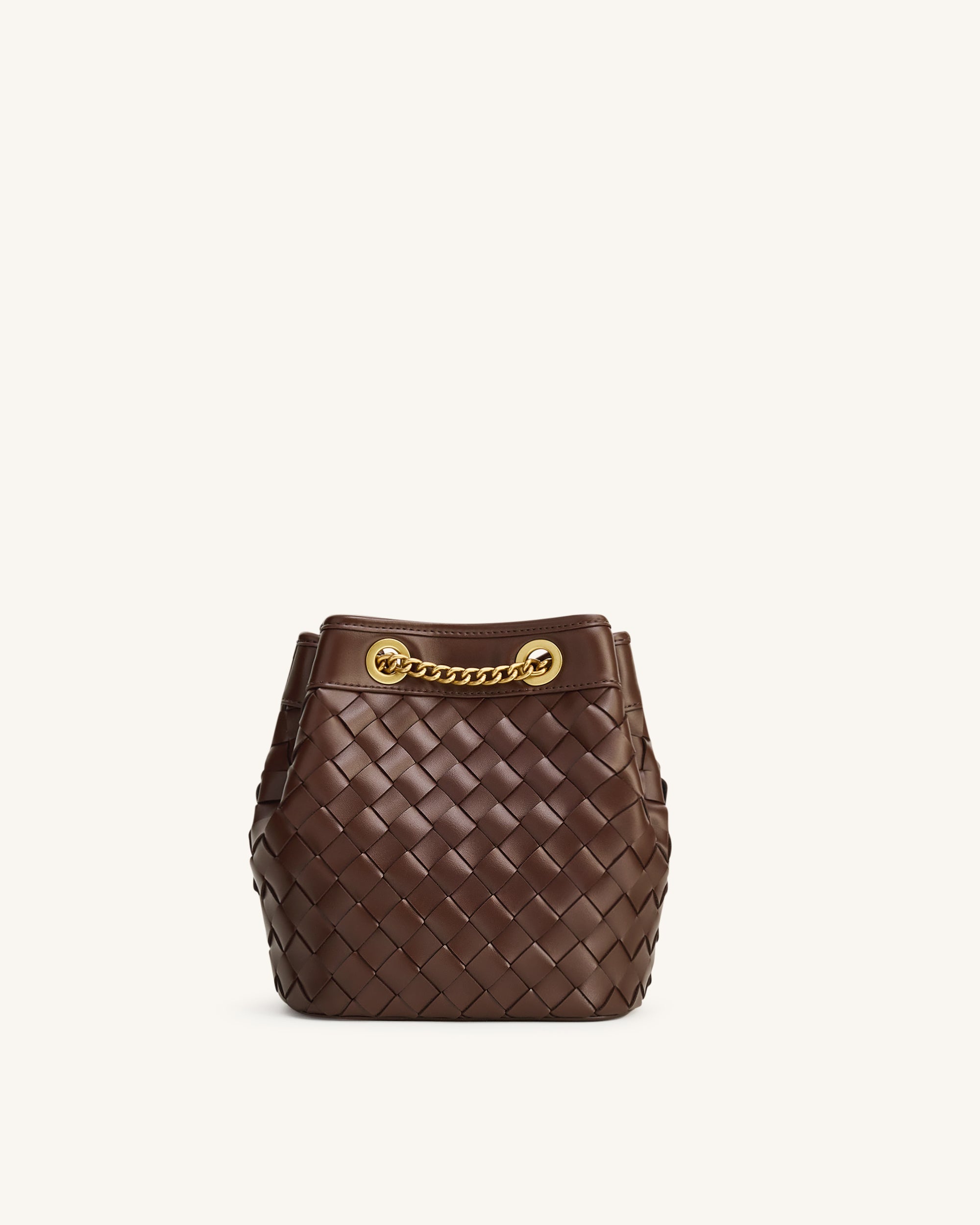 Yara Hand-Woven Bucket Bag - Black