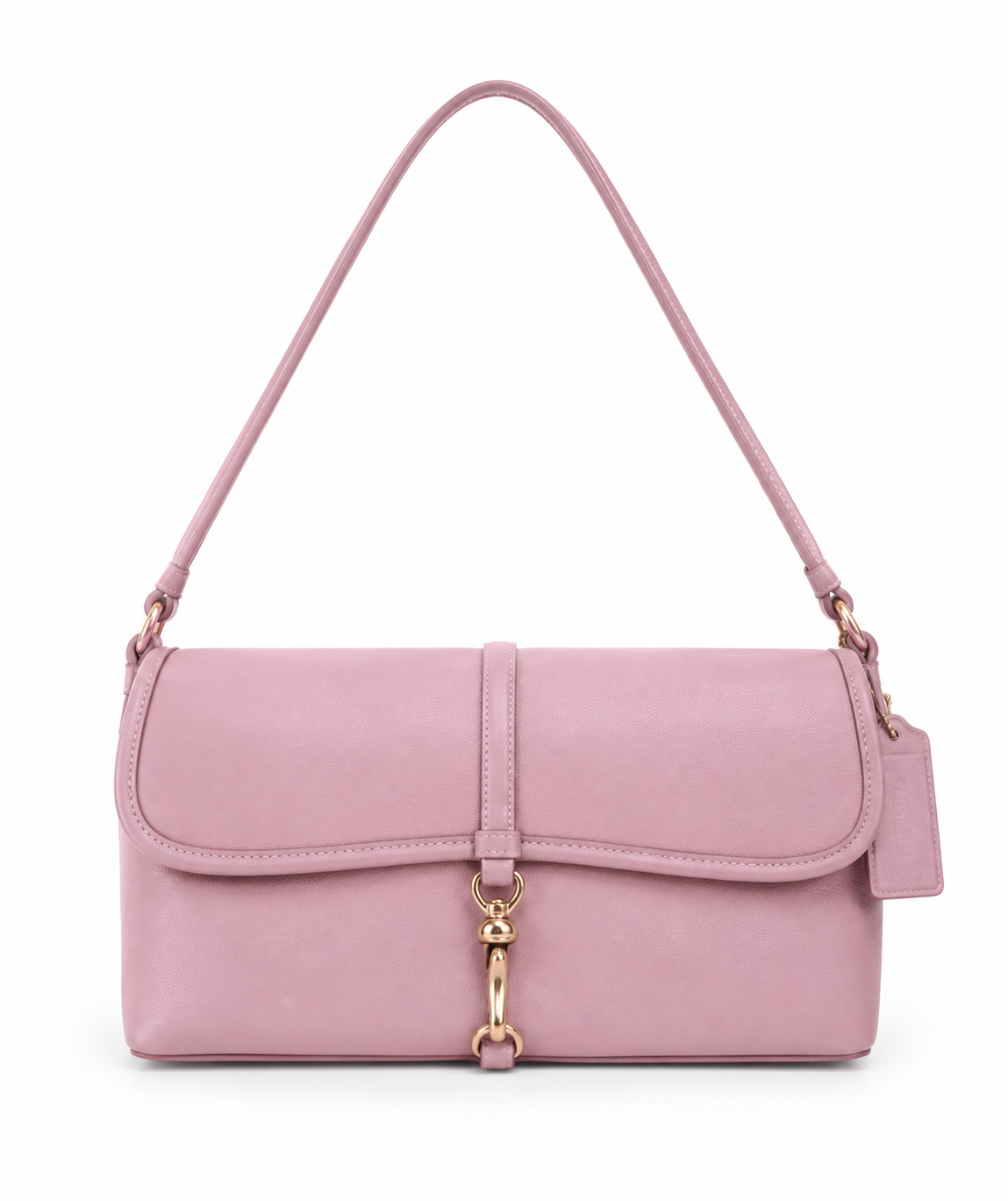 Coach Hamptons Clip Bag CP132 Bubblegum Pink Leather Archive Shoulder Purse