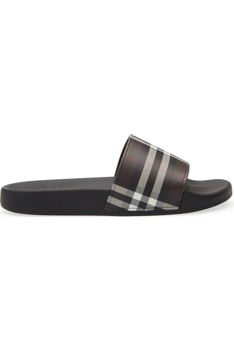 Furley Check Slide Sandal Burberry