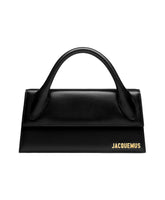 Black Leather Bag with Cotton Lining