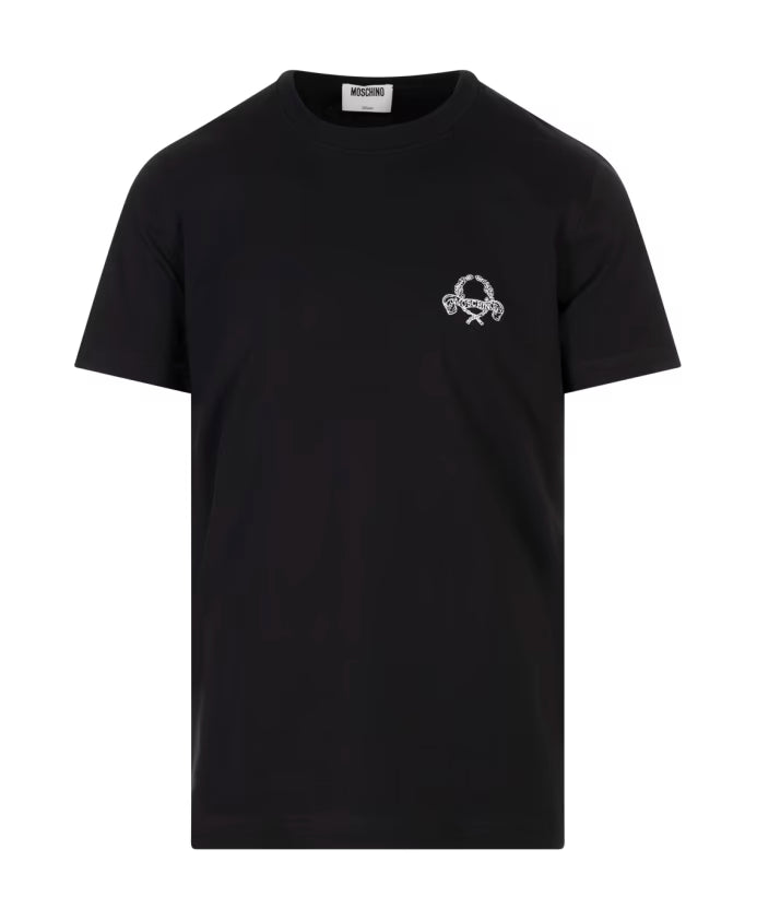 Moschino Black Cotton T-shirt