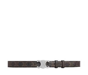 Celine Medium Triomphe Belt In Triomphe Canvas