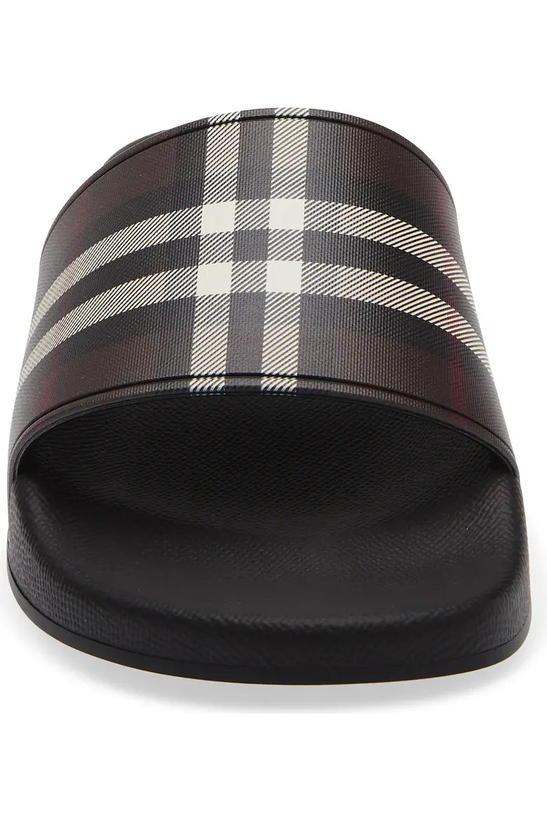 Furley Check Slide Sandal Burberry